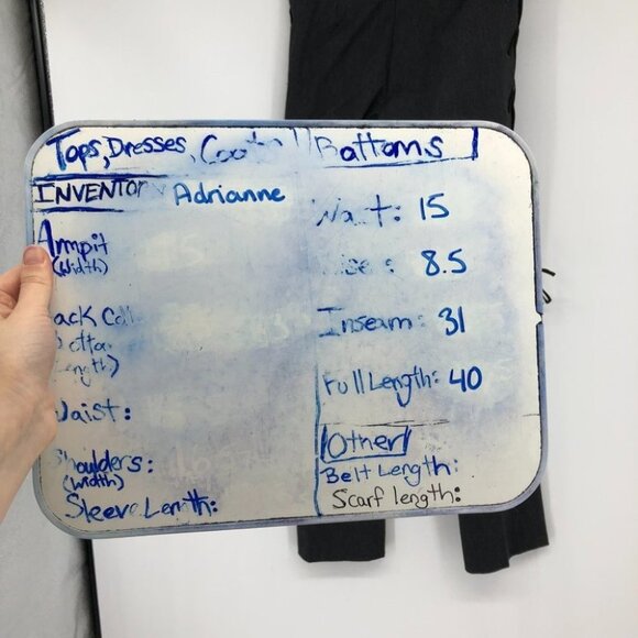 Awear grey pull on slacks brown string tied side seams trousers - Picture 13 of 14